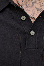 Jack&Jones Erkek Polo Yaka Tişört 12291042 BLACK