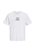 Jack&Jones Erkek Tişört 12298583 BRIGHT WHITE