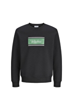 Jack&Jones Erkek Sweatshirt 12298626 BLACK