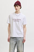 Jack&Jones Erkek Tişört 12310071 Bright White