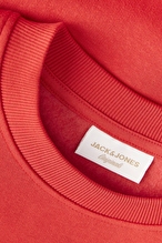 Jack&Jones Erkek Sweatshirt 12290659 FIERY RED