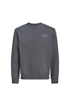 Jack&Jones Erkek Sweatshirt 12290659 ASPHALT