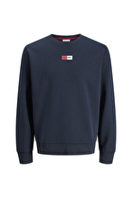 Jack&Jones Erkek Sweatshirt 12310759 NAVY BLAZER
