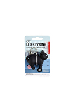 Kikkerland Led Işıklı Siyah Kedi Anahtarlık