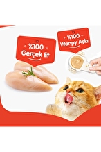Wanpy Tavuklu 10*16 gr Kaşıklı Kedi Ödül Kreması