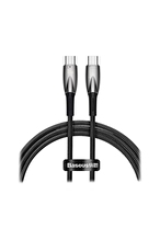Baseus Glimmer 100W Type-C to Type-C Kablo 1m.-Siyah