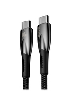 Baseus Glimmer 100W Type-C to Type-C Kablo 1m.-Siyah