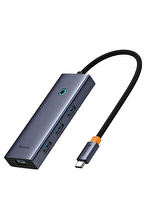 Baseus Ultra Joy 5 in 1 Multifonksiyonal Type-C Hub Dock Station - Uzay Gri