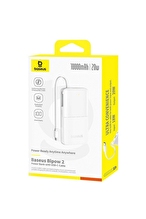 BASEUS Bipow 2 10000mAh Taşınabilir Şarj Cihazı Beyaz