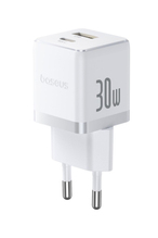 Baseus Palm Hızlı Şarj C+U 30W EU Beyaz