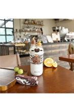 Diller D9285 Capybara Çift Kapaklı Çelik Termos 520 Ml