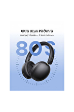 UGREEN HiTune Max2 Yapay Zeka Destekli Gürültü Engelleyici Kablosuz Kulak Üstü Kulaklık 80 Saat Çalma Süresi Siyah 45018