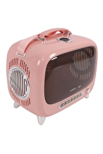 M-Pets Sixties Televizyon Şeklinde Kedi Taşıma Çantası 44,7x26,6x38,4cm (Pembe)