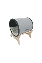 MPETS AHSP.AYAKLI KEDI YATAK GREY1