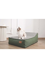 M-Pets Cloud Fonksiyonel Şişirilebilir Kedi ve Köpek Yatağı 75x55x28cm (Yeşil)