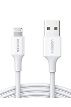 UGREEN Lightning to USB-A MFi Sertifikalı İphone Hızlı Şarj Kablosu 1 Metre Beyaz 20728