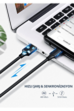 UGREEN USB-C to USB-A 3A QC Hızlı Şarj Kablosu 2 Metre Beyaz 60123