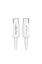 UGREEN USB-C 60W 3A QC PD Hızlı Şarj Kablosu 1 Metre Beyaz 60518