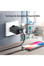UGREEN Type-C to Lightning 3A PD MFi Sertifikalı Örgülü Hızlı Şarj Kablosu 1 Metre Gümüş 70523