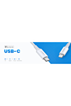 UGREEN Type-C to Lightning 3A PD MFi Sertifikalı Örgülü Hızlı Şarj Kablosu 1 Metre Gümüş 70523