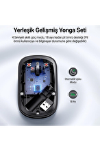 UGREEN 2.4Ghz USB Bağlantısı 4000 Dpi Sessiz Tuşlu Kablosuz Optik Mouse Siyah 90372