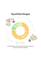 Cheerble Şarjlı Akıllı İneraktif Köpek Oyun Topu Turuncu Small 5.5 cm