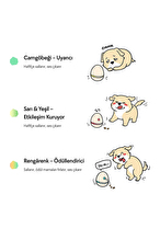 Cheerble Şarjlı Akıllı İneraktif Kedi & Köpek Yumurta Oyuncağı, Krem 8 x 8 x 10