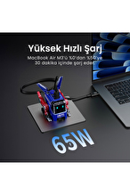 GravaStar Alpha65 Özel Seri Robot Figürlü 65W Hızlı Şarj Adaptörü Mavi