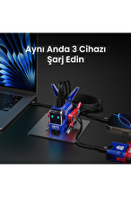 GravaStar Alpha65 Özel Seri Robot Figürlü 65W Hızlı Şarj Adaptörü Mavi
