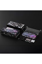 GravaStar Mercury K1 Pro RGB Kablosuz Mekanik Gaming Klavye, Alüminyum Çerçeveli, İngilizce Q, Cyberpunk