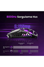 GravaStar Mercury X Pro RGB 32K DPI Magnezyum Alaşımlı Optik Gaming Mouse Gri