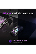 GravaStar Mercury X Pro RGB 32K DPI Magnezyum Alaşımlı Optik Gaming Mouse Gri