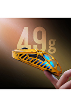 GravaStar Mercury X Pro RGB 32K DPI Magnezyum Alaşımlı Optik Gaming Mouse Sarı