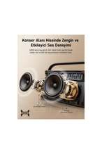 Ikarao Partybox Shell S2 140W Karaoke Bluetooth Hoparlör Seti, 8 Dahili Tablet, 2 Kablosuz Mikrofon