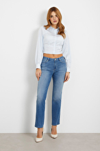 Guess Kadın Kot Pantolon W4GA15D5B42