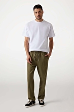 Guess Erkek Keten Karışımlı Slim Fit Pantolon M5GB79WH4EA