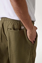 Guess Erkek Keten Karışımlı Slim Fit Pantolon M5GB79WH4EA