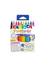 Carioca Fineliner İnce Uçlu Keçeli Kalem 10'lu