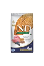 N&D Ancestral Grain Kuzu Etli ve Yaban Mersinli Küçük Irk Ata Tahıllı Yetişkin Köpek Maması 2,5kg