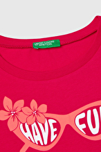 Unıted Colors Of Benetton Kız Çocuk Tişört 3JERC10PB