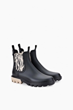 Igor Rock Black Zebra Kadın Yağmur Botu W10333