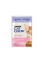 Purina Cat Chow Kitten Kuzu Etli Yavru Kediler için Yaş Kedi Maması 85g