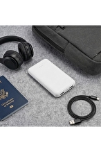 Asonic AS-P10 10000mAh 2*USB Output Powerbank Beyaz Taşınabilir Pil Şarj Cihazı