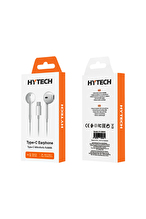Hytech HY-XBK53 TypeC Telefon Uyumlu Beyaz Kulak İçi Mikrofonlu Kulaklık