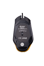 Everest RAGE-X1 Usb Siyah 8 Tuşlu Led Işıklı 6400dpi Gaming Oyuncu Mouse