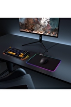 Rampage Pulsar RGB M (MP-21) Siyah 252*328*3mm RGB Ledli Gaming Mouse Pad