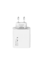 S-link SL-EC68 45W GAN PD 30W / QC 18W Type Type USB-C +USB A Hızlı Beyaz EV/NOTEBOOK Şarj Adaptör