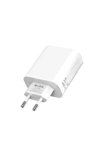 S-link SL-EC69 GAN PD 65W / QC 18W Type USB-C +USB A Hızlı Beyaz EV/NOTEBOOK Şarj Adaptör