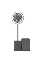 S-link SL-M9055 Siyah TypeC 10W Kablosuz Şarj Cihazı Fanlı Kalemlikli Masa Lambası