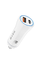 S-link SL-AC55PD 32W PD + USB QC3.0 Beyaz Araç Şarj Cihazı
